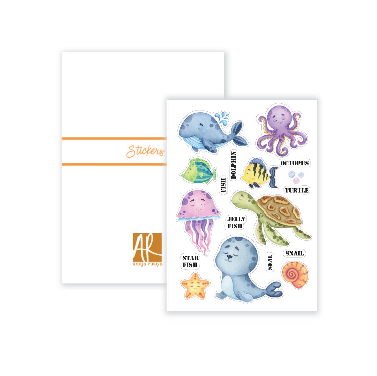 Cute Cartoon animal Stickers | Perfect for kids learning and projects