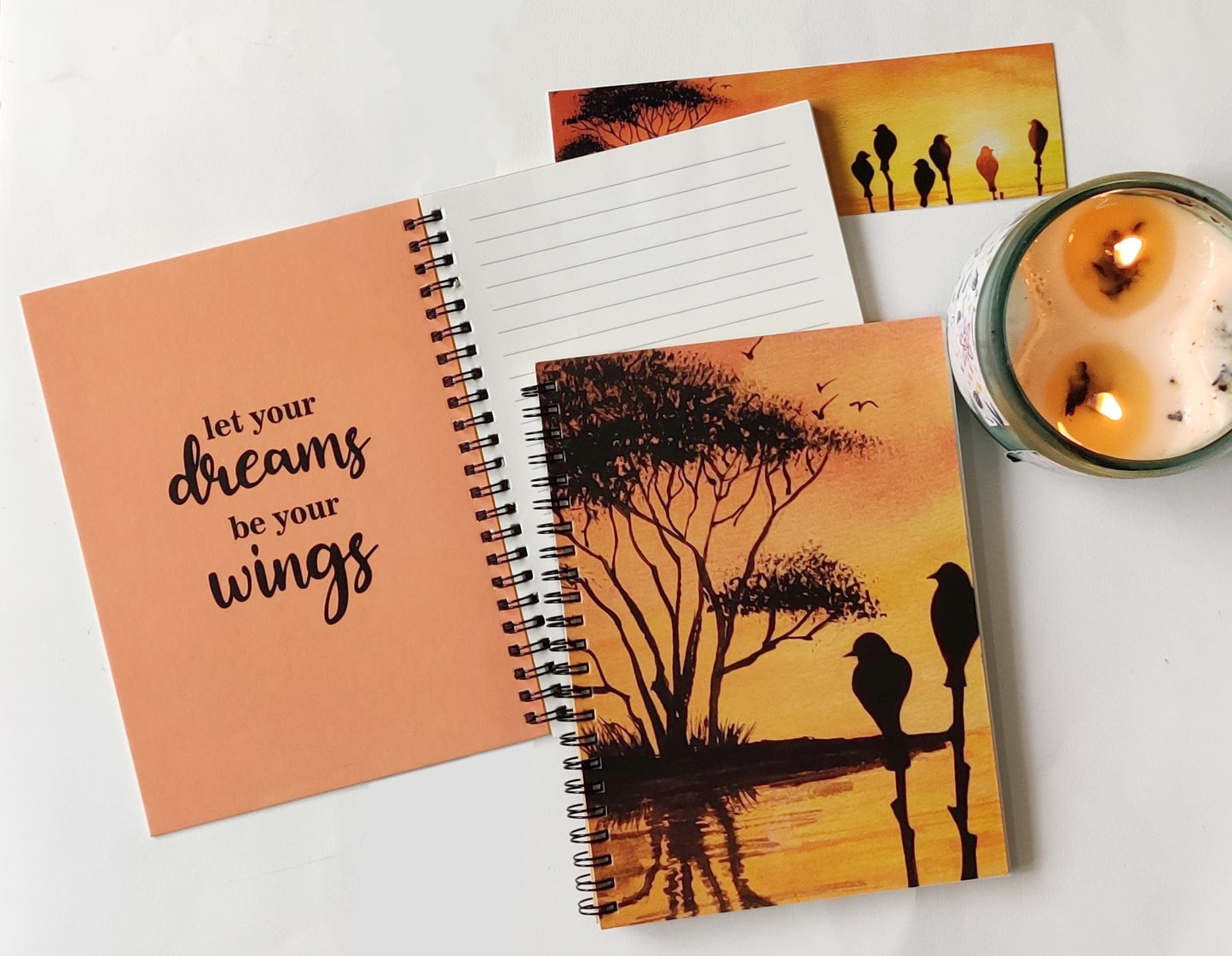 Sunset meet notebook | Laminated hardcovers | 1 notebook