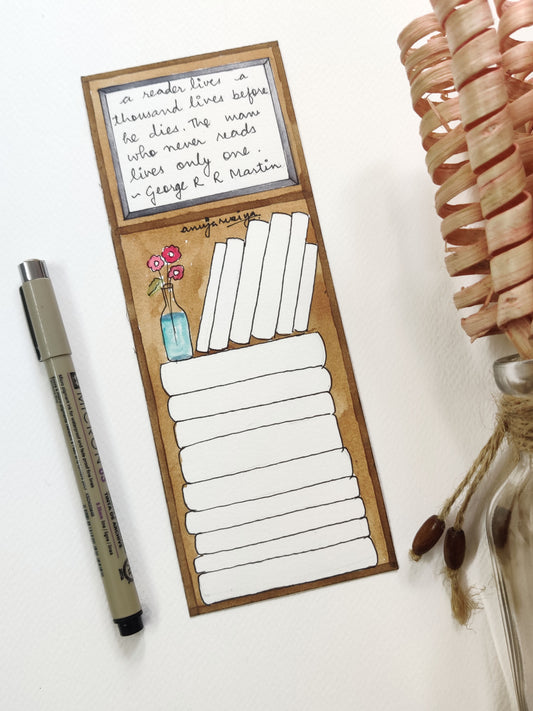 book tracker bookmarks| Set of 2 Bookmarks | Prints