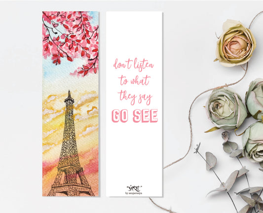 Eiffel tower bookmark