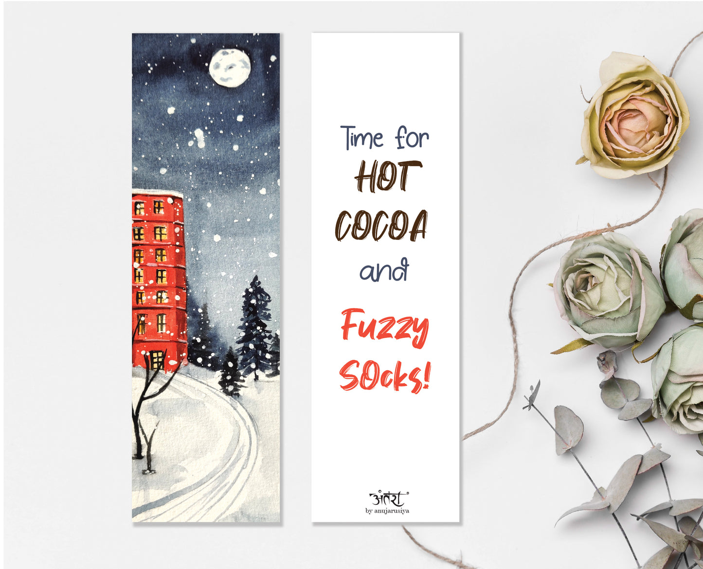Fuzzy Socks Bookmark