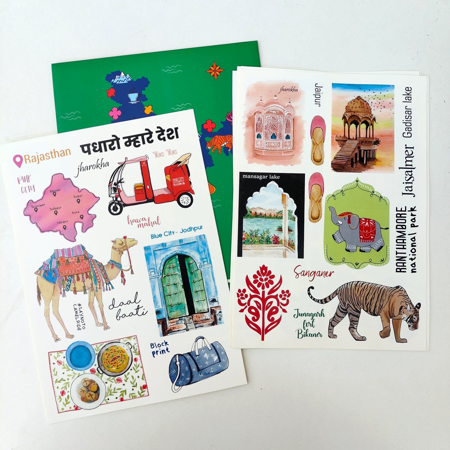 Incredible India Stickers | Goa | Rajasthan | Ladakh | Pondicherry-Aur ...