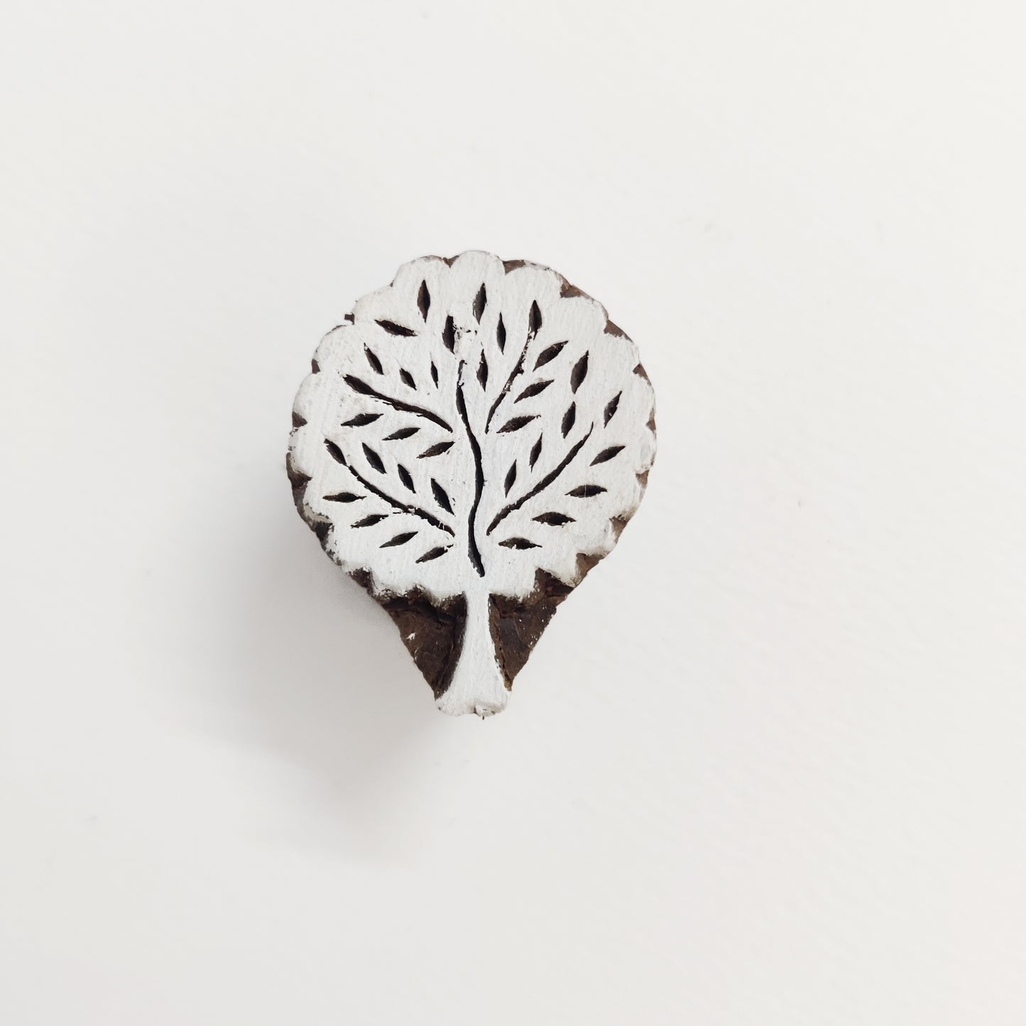 Round leaf stamp | Wood Stamp
